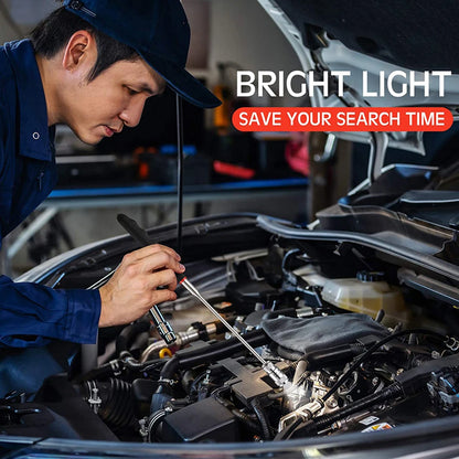 Teleskopisk - Mini portabel teleskopisk magnet penna med ljus.