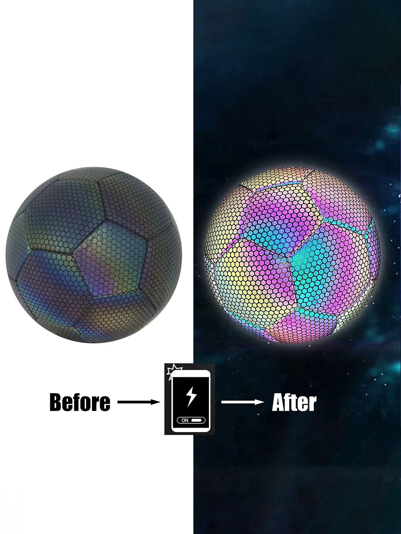 Glowing - Reflekterande fotboll