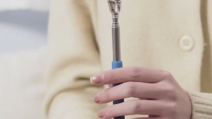 Hjälpande - Bärbar utdragbar ryggkliare i rostfritt stål.